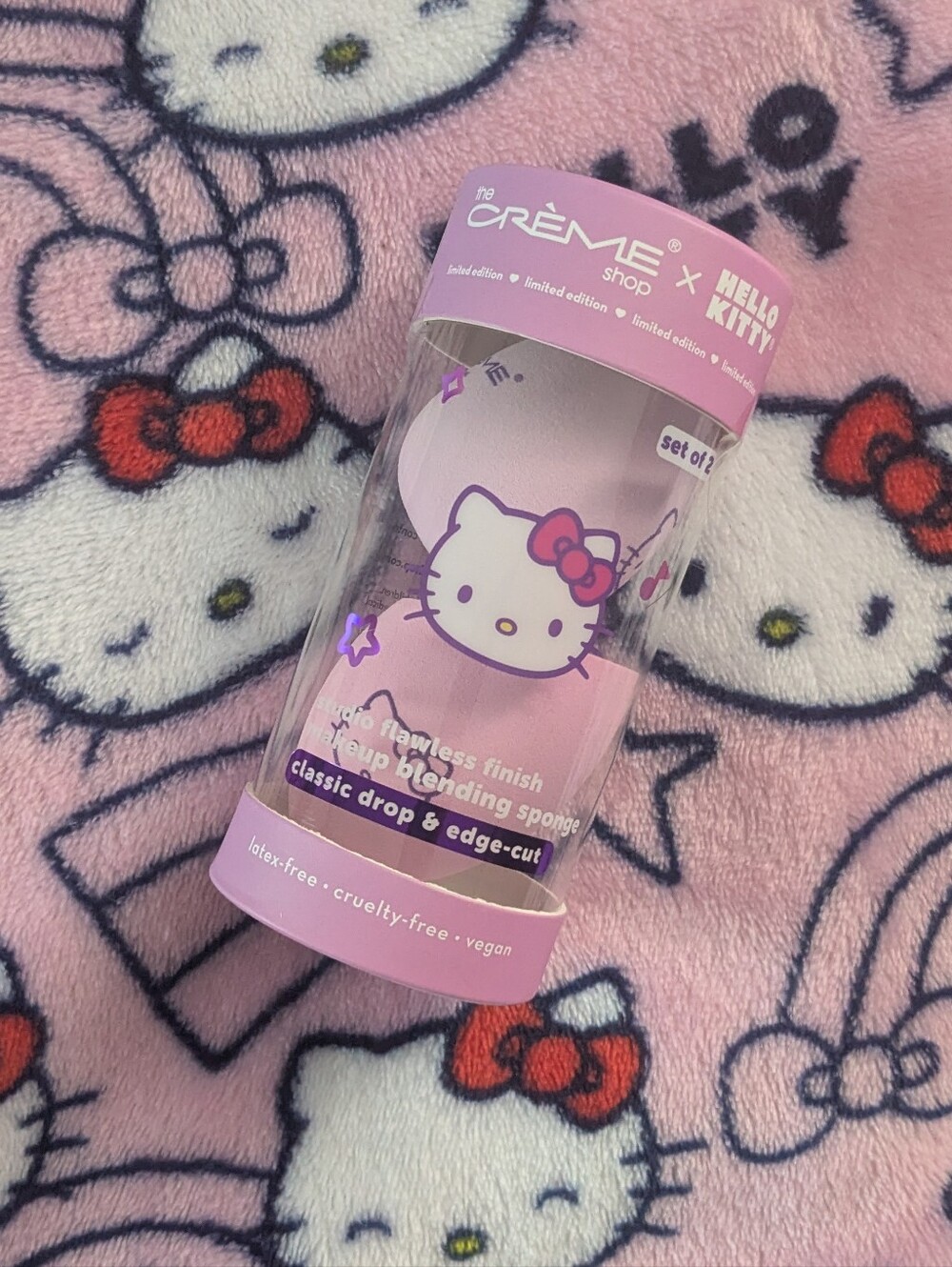 NIB! The Creme Shop X Hello Kitty Makeup Blending Sponge 2 Pack
